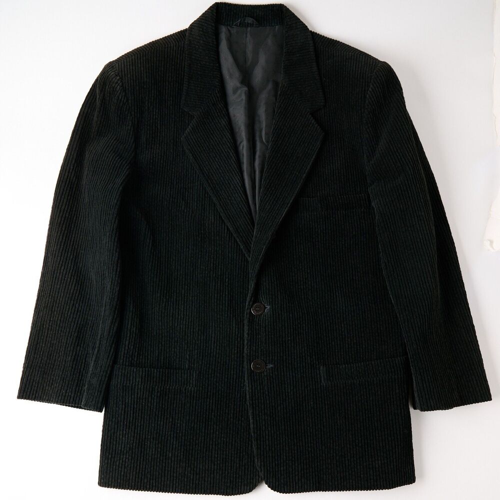 Vtg Umberto Ginocchietti Corduroy Sport Coat Men's US 44 Business Notch lapel